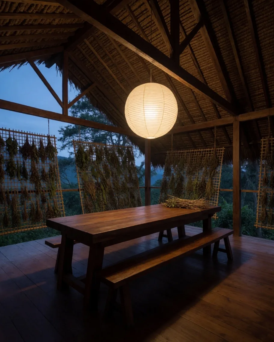 SehatPria preparation bench at dusk